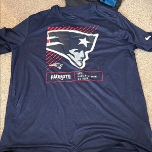 Nike Navy New England Patriots Graphic Short Sleeve Tee